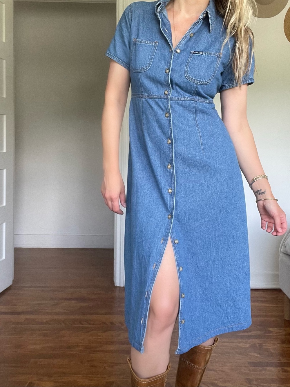 Denim dress